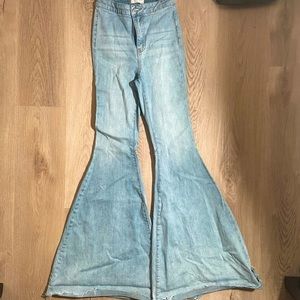 Light Washed Bell Bottoms